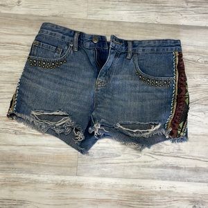 Freja Denim Shorts with Side Detail